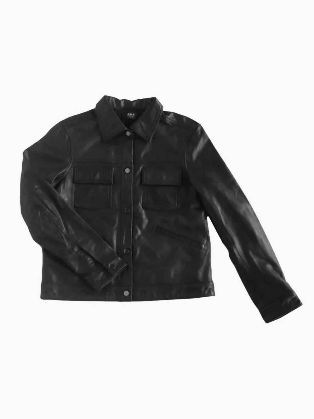 NEW ABLE women's annie leather jacket in black